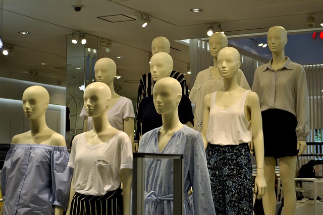 winter outerwear retail display